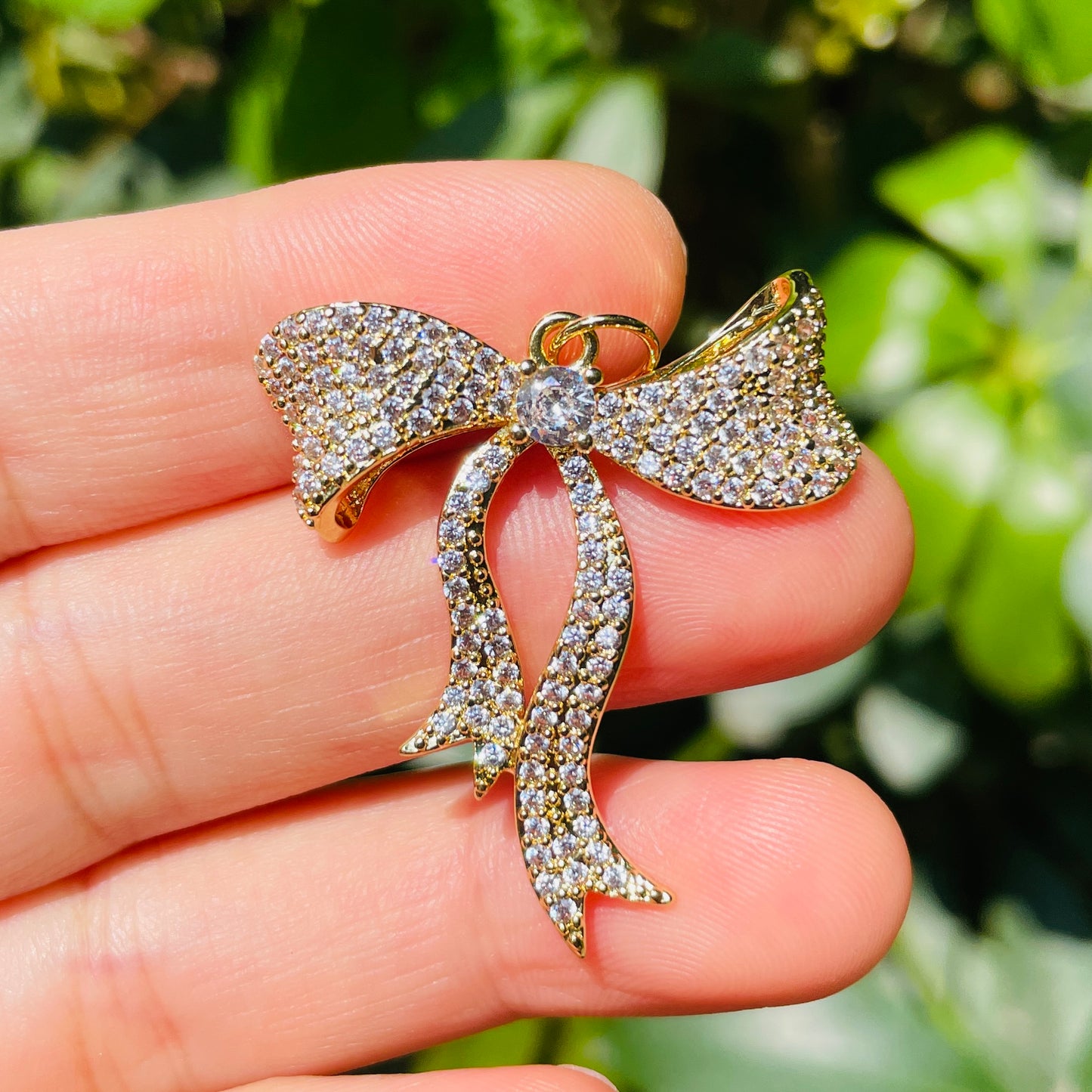 10pcs/lot 34*28.8mm CZ Paved Bow Bowknot Charms CZ Paved Charms Bow Ties New Charms Arrivals Charms Beads Beyond