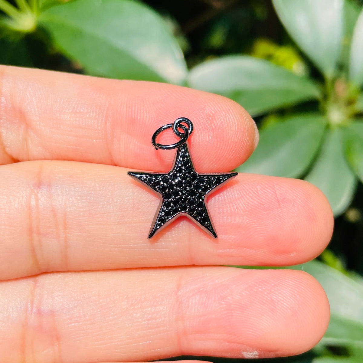 10pcs/lot 18.6*17mm Small Size CZ Paved Star Charms CZ Paved Charms New Charms Arrivals Small Sizes Sun Moon Stars Charms Beads Beyond
