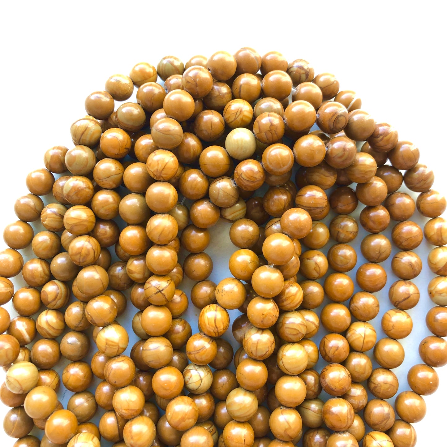 2 Strands/lot 10mm Polished Wood Grain Jasper Stone Round Beads Stone Beads New Beads Arrivals Other Stone Beads Charms Beads Beyond