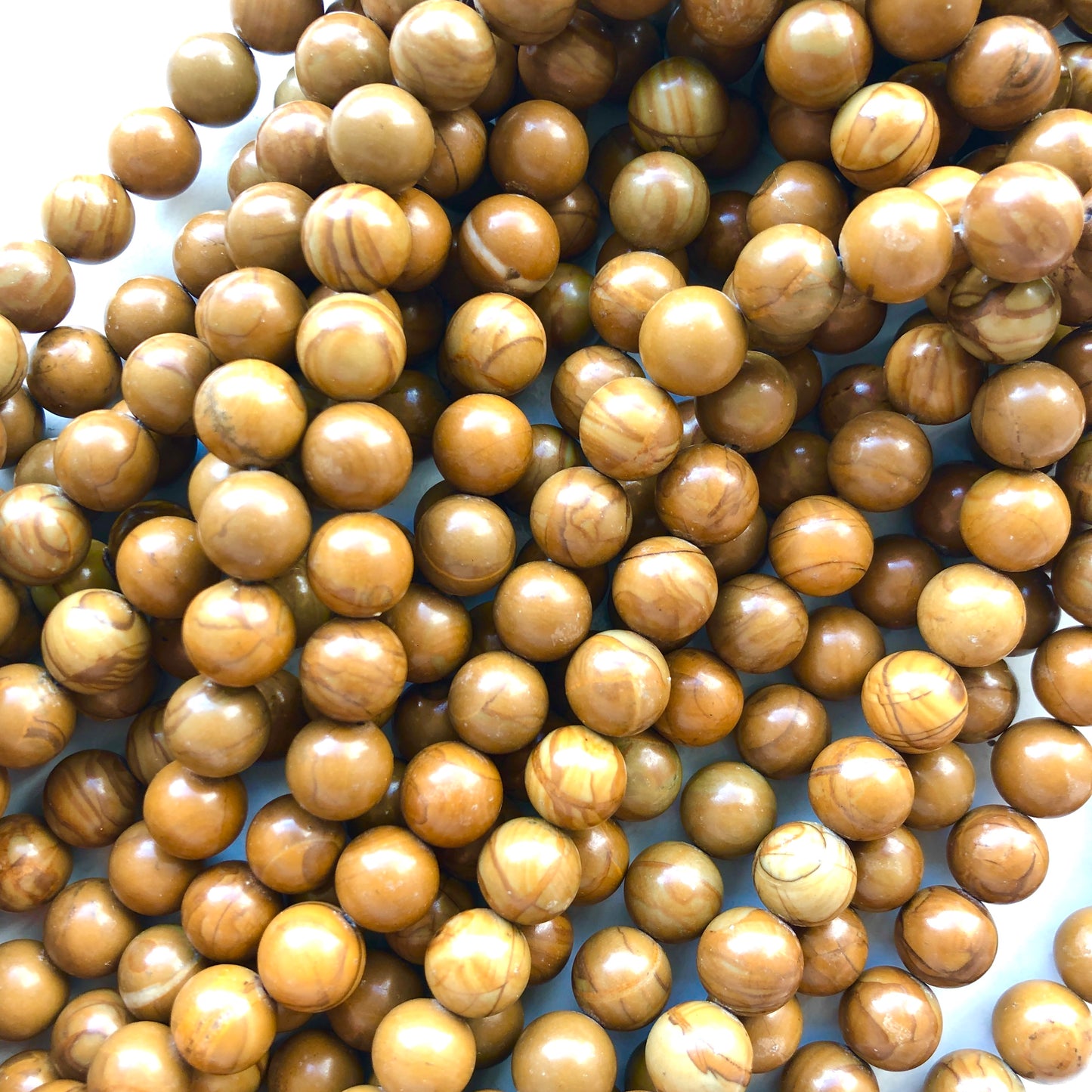 2 Strands/lot 10mm Polished Wood Grain Jasper Stone Round Beads Stone Beads New Beads Arrivals Other Stone Beads Charms Beads Beyond