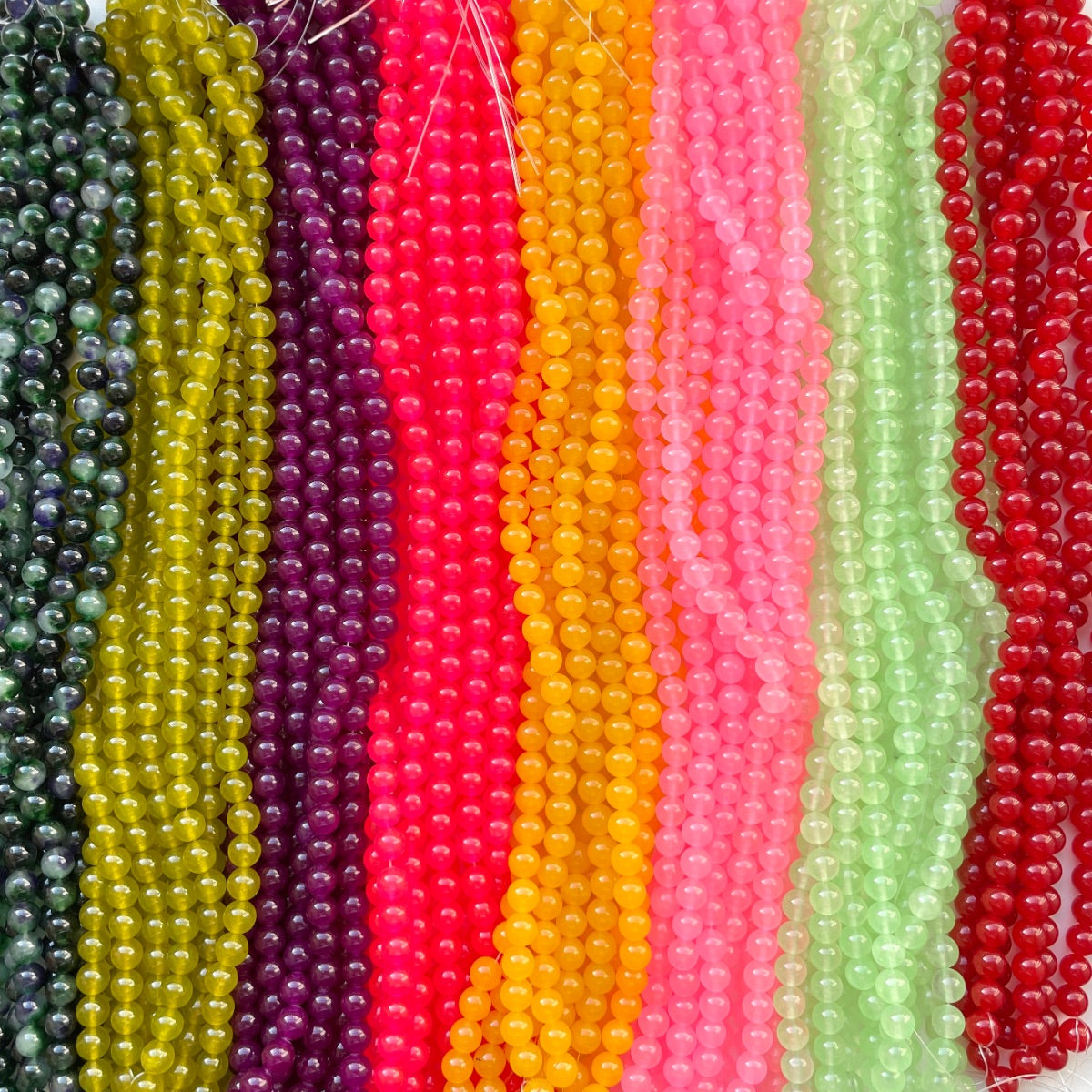 2 Strands/lot 10mm Colorful Candy Color Jade Stone Round Beads Stone Beads New Beads Arrivals Round Jade Beads Charms Beads Beyond