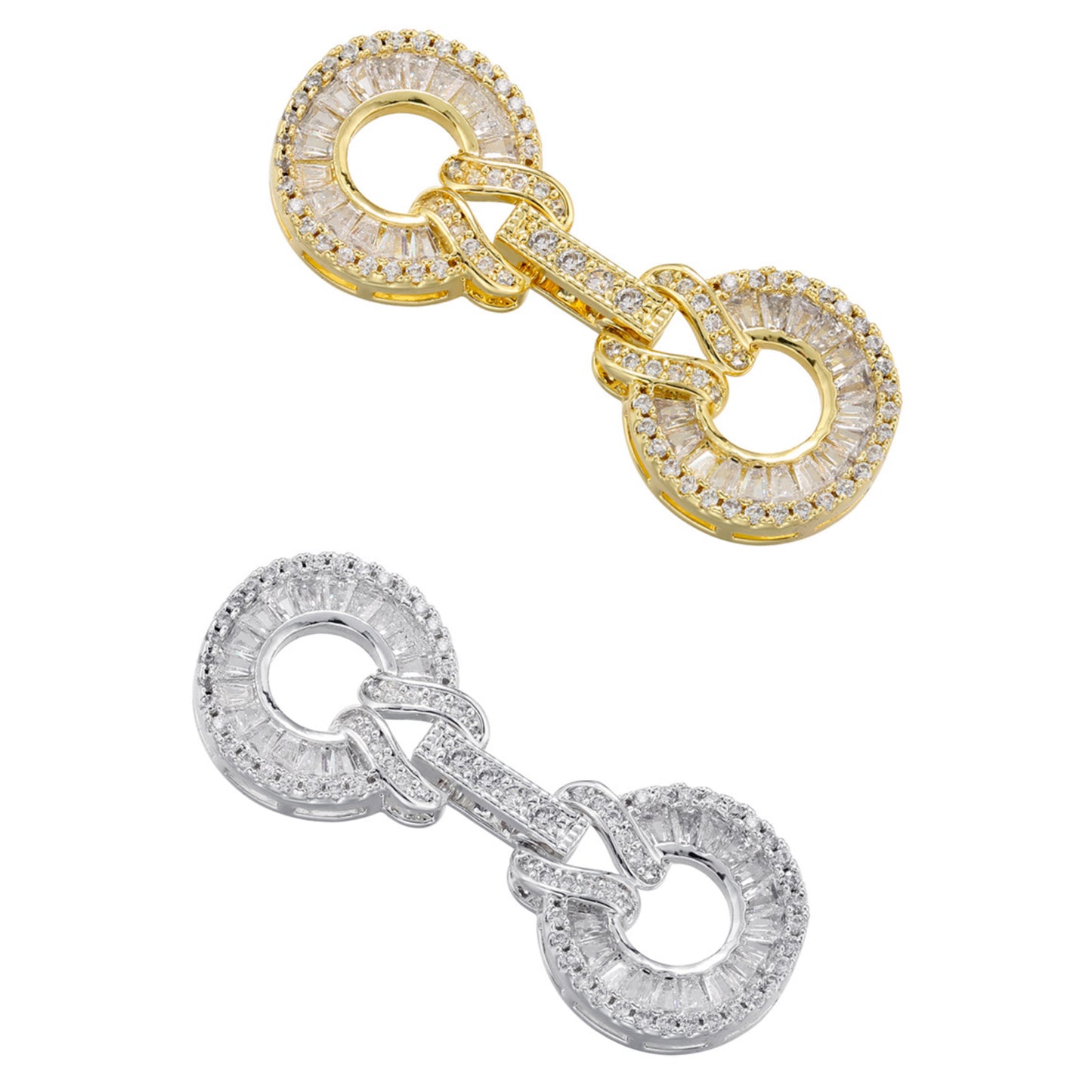 5pcs/lot CZ Paved Clasps Connector for Bracelets & Necklaces Making Mix Style 2 Accessories Charms Beads Beyond