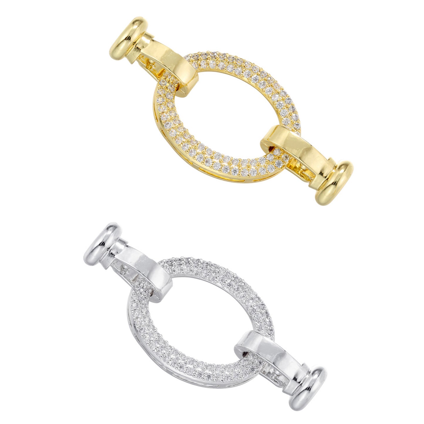 5pcs/lot CZ Paved Clasps Connector for Bracelets & Necklaces Making Mix Style 3 Accessories Charms Beads Beyond