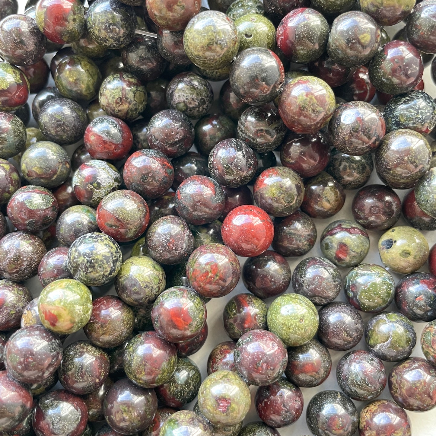 2 Strands/lot 10mm Dragon Blood Jasper Stone Round Beads Stone Beads New Beads Arrivals Other Stone Beads Charms Beads Beyond