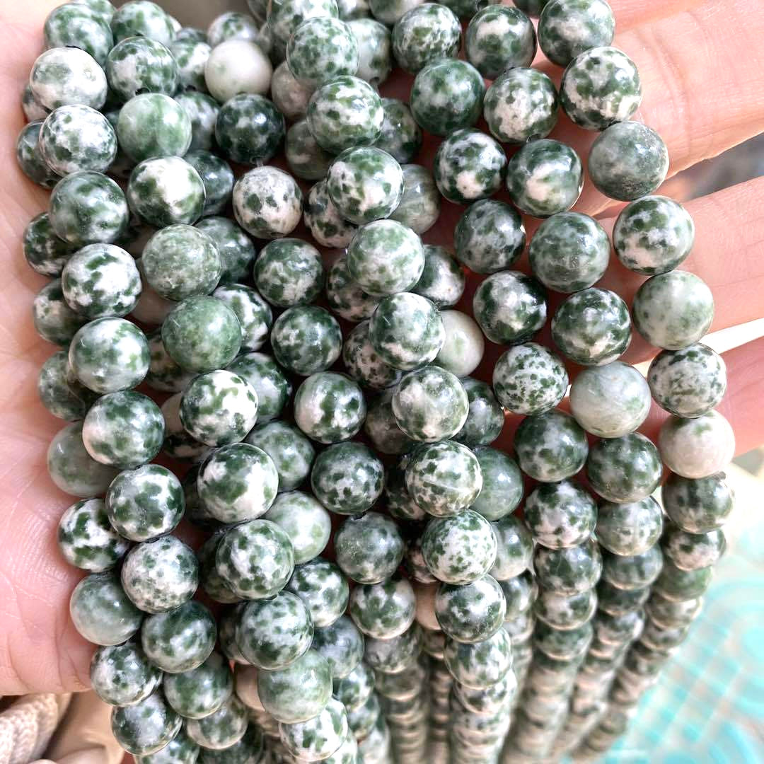 2 Strands/lot 10mm Green Spot Jasper Stone Round Beads Stone Beads New Beads Arrivals Other Stone Beads Charms Beads Beyond