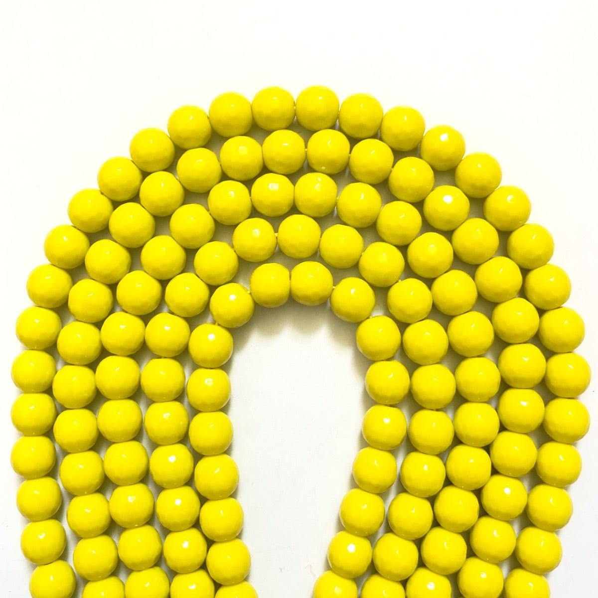 2 Strands/lot 10mm Lemon Yellow Faceted Jade Stone Beads Stone Beads Faceted Jade Beads New Beads Arrivals Charms Beads Beyond