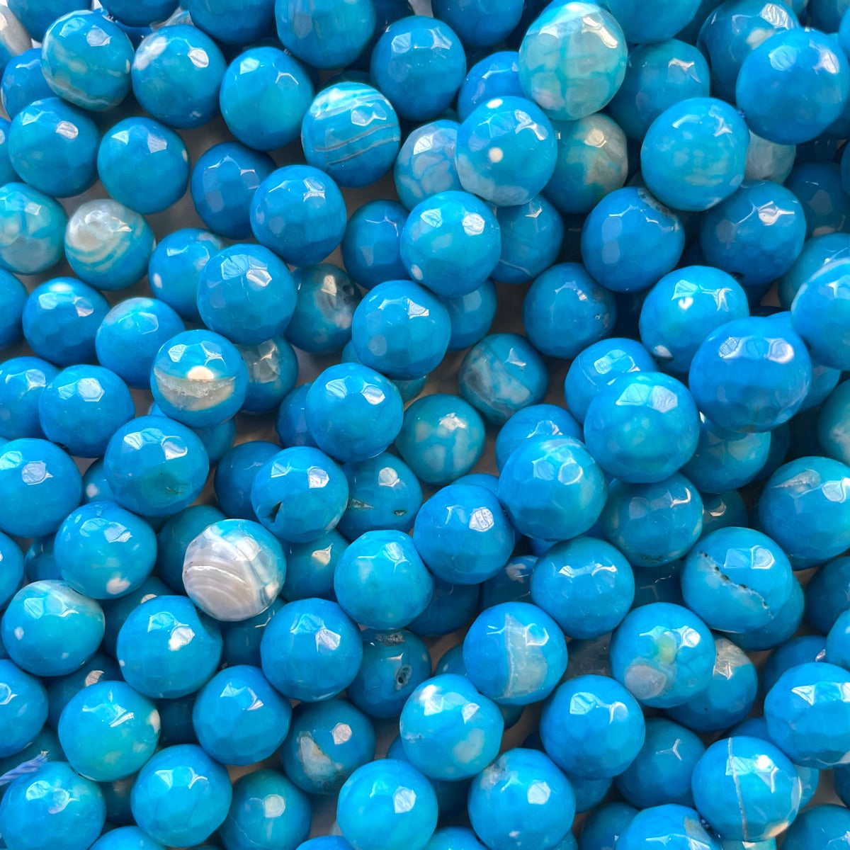 2 Strands/Lot 10mm Colorful Maroon Red Yellow Orange Blue Agate Faceted Stone Beads Blue Stone Beads Faceted Agate Beads New Beads Arrivals Charms Beads Beyond