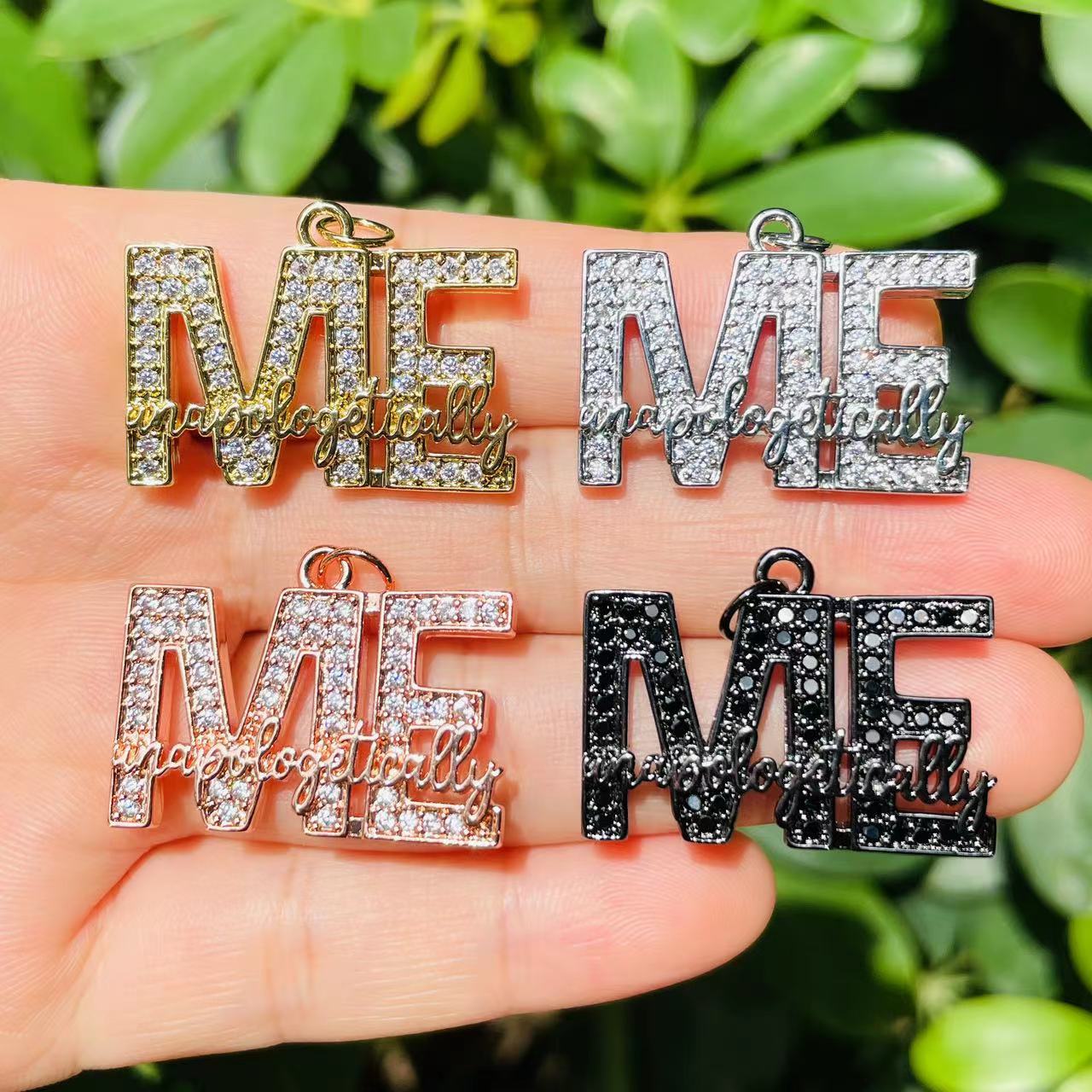 10pcs Micro Pave CZ Word Boss Charms, Word Charms, Boss Letter Charms, Word  Tag Charms, Cubic Zirconia Boss Charms for Jewelry Making 