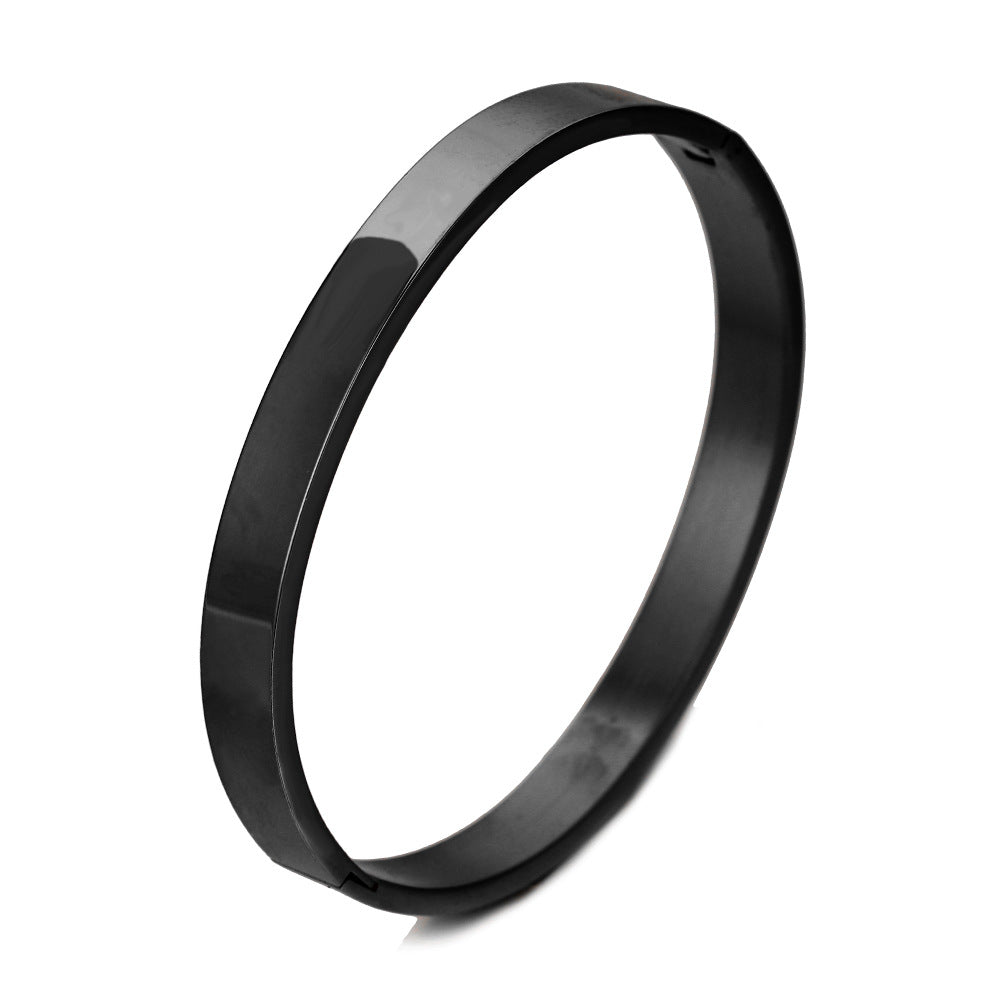 5pcs/lot 4/6/8mm Stainless Steel Bangle for Women & Men 8mm Black Women & Men Bracelets On Sale Charms Beads Beyond