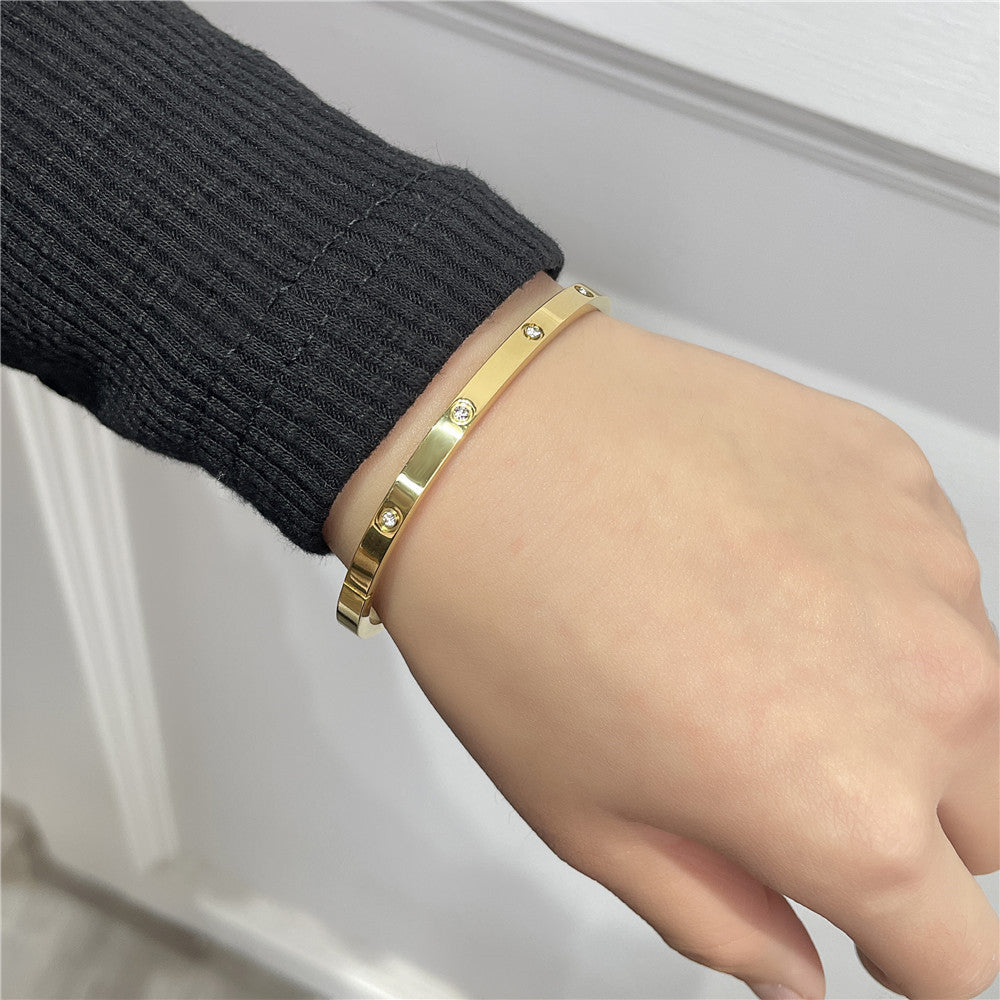 5pcs/lot Stainless Steel Bangle for Women & Men Women & Men Bracelets On Sale Charms Beads Beyond