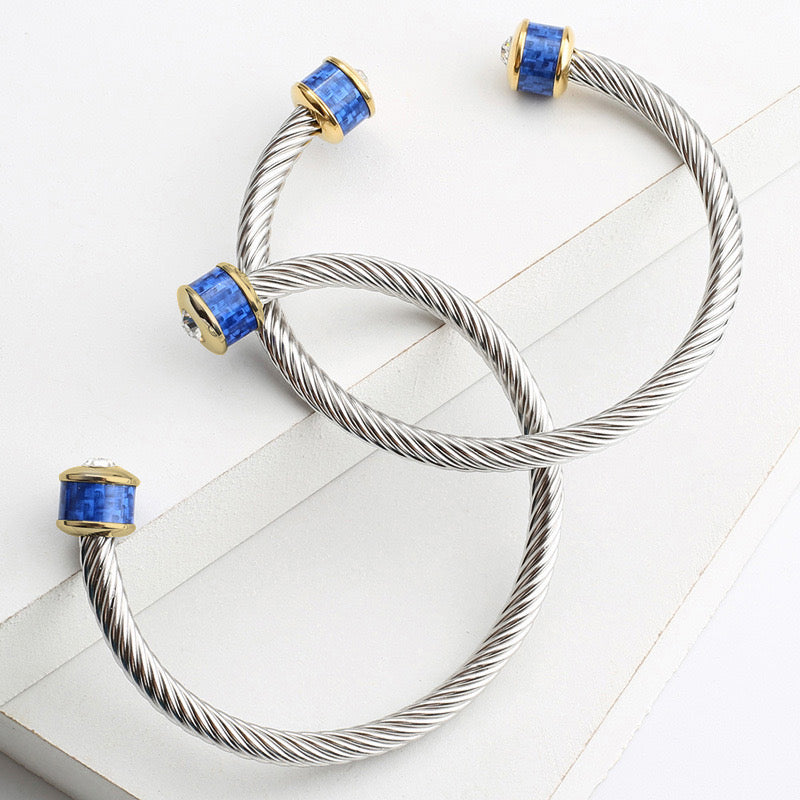 5pcs/lot Stainless Steel Open Bangle for Women & Men Style 11 Women Bracelets Women Bangles Charms Beads Beyond