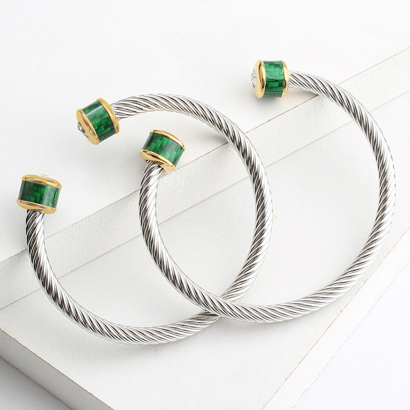5pcs/lot Stainless Steel Open Bangle for Women & Men Style 12 Women Bracelets Women Bangles Charms Beads Beyond
