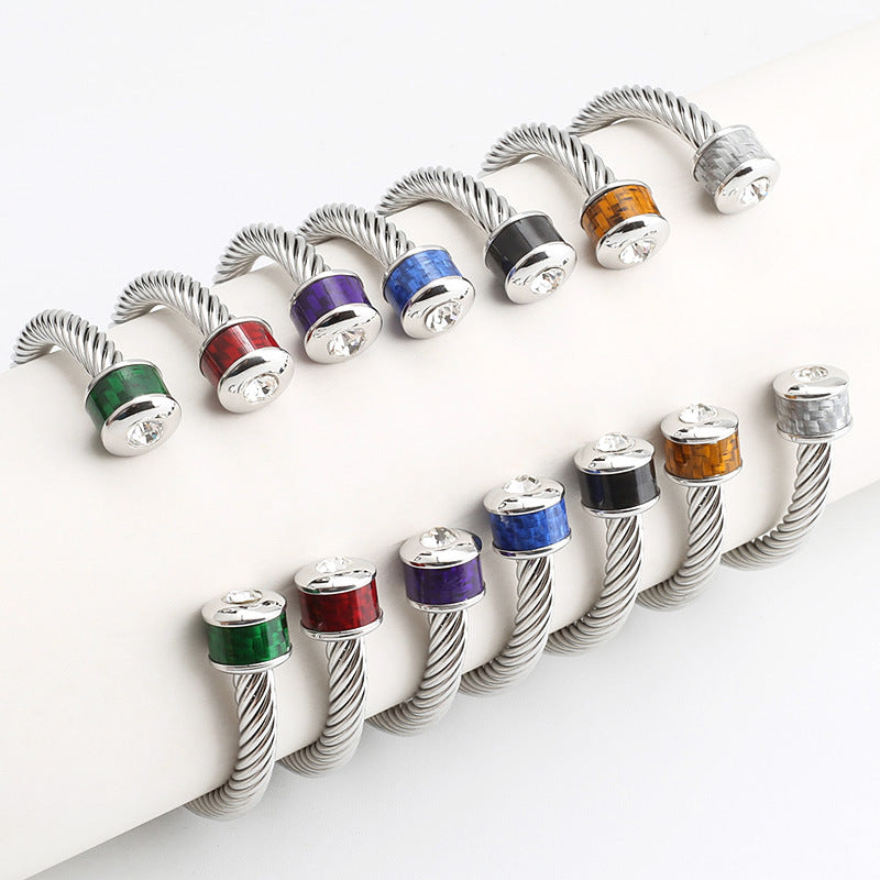 5pcs/lot Stainless Steel Open Bangle for Women & Men Women Bracelets Women Bangles Charms Beads Beyond