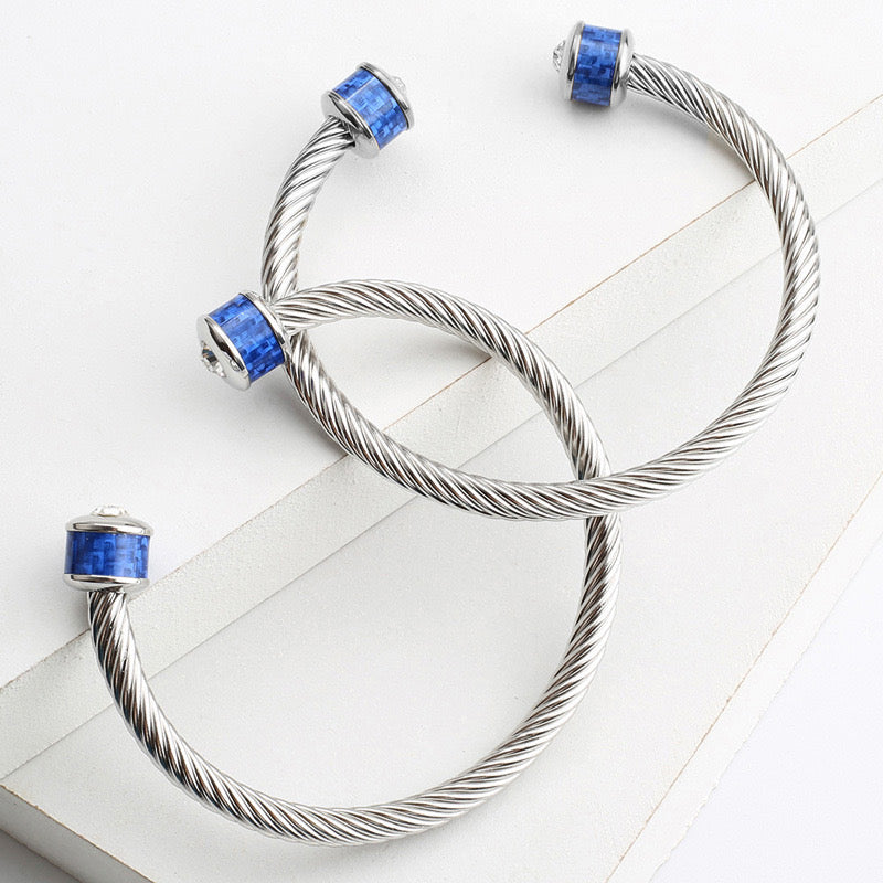 5pcs/lot Stainless Steel Open Bangle for Women & Men Style 4 Women Bracelets Women Bangles Charms Beads Beyond