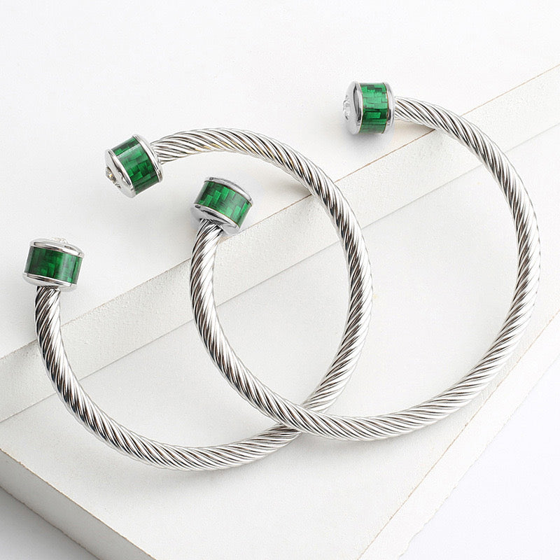 5pcs/lot Stainless Steel Open Bangle for Women & Men Style 5 Women Bracelets Women Bangles Charms Beads Beyond