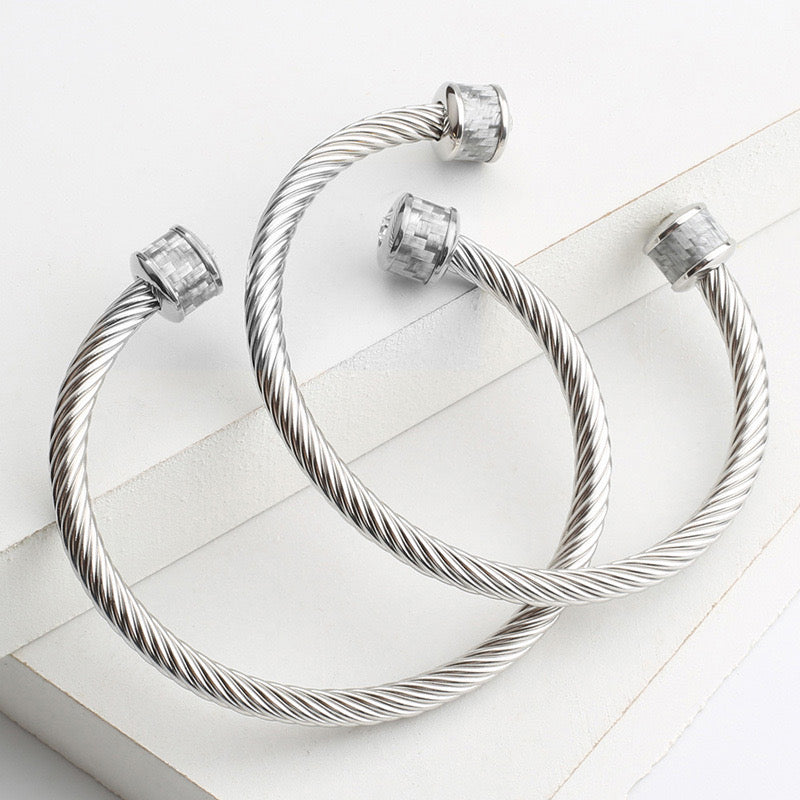 5pcs/lot Stainless Steel Open Bangle for Women & Men Style 6 Women Bracelets Women Bangles Charms Beads Beyond