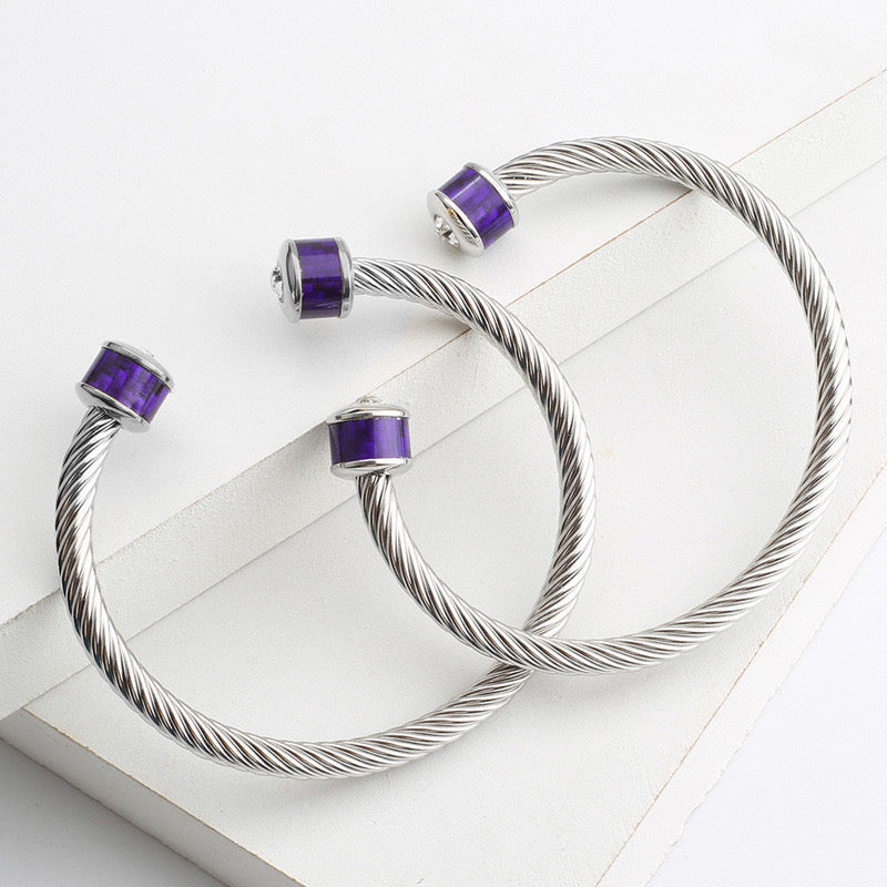 5pcs/lot Stainless Steel Open Bangle for Women & Men Style 7 Women Bracelets Women Bangles Charms Beads Beyond