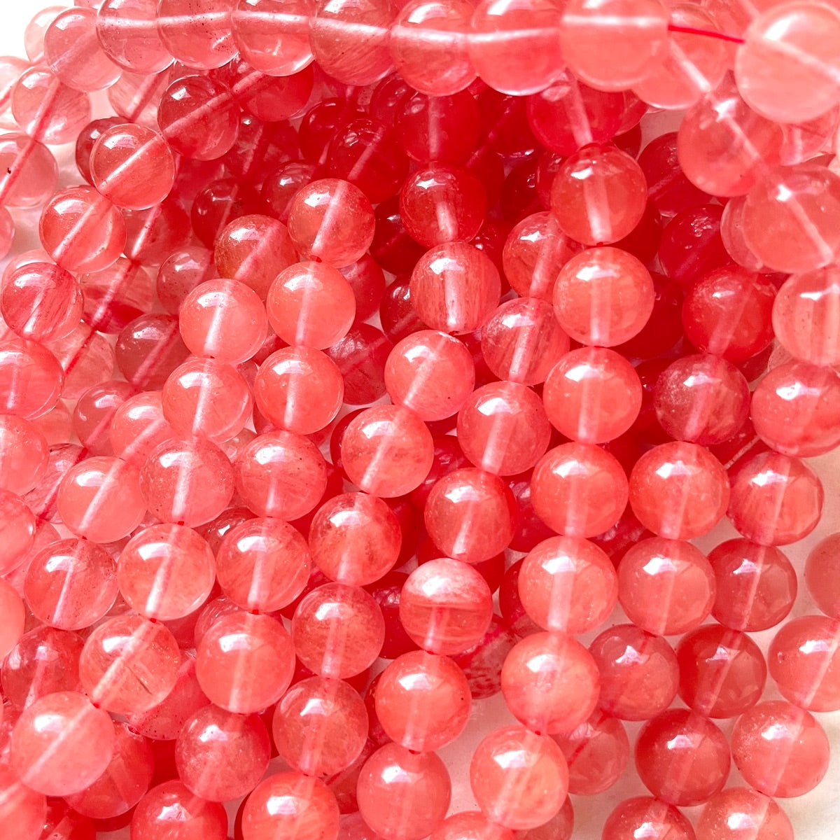 2 Strands/lot 10mm Pink Watermelon Quartz Stone Round Beads Stone Beads Breast Cancer Awareness New Beads Arrivals Charms Beads Beyond