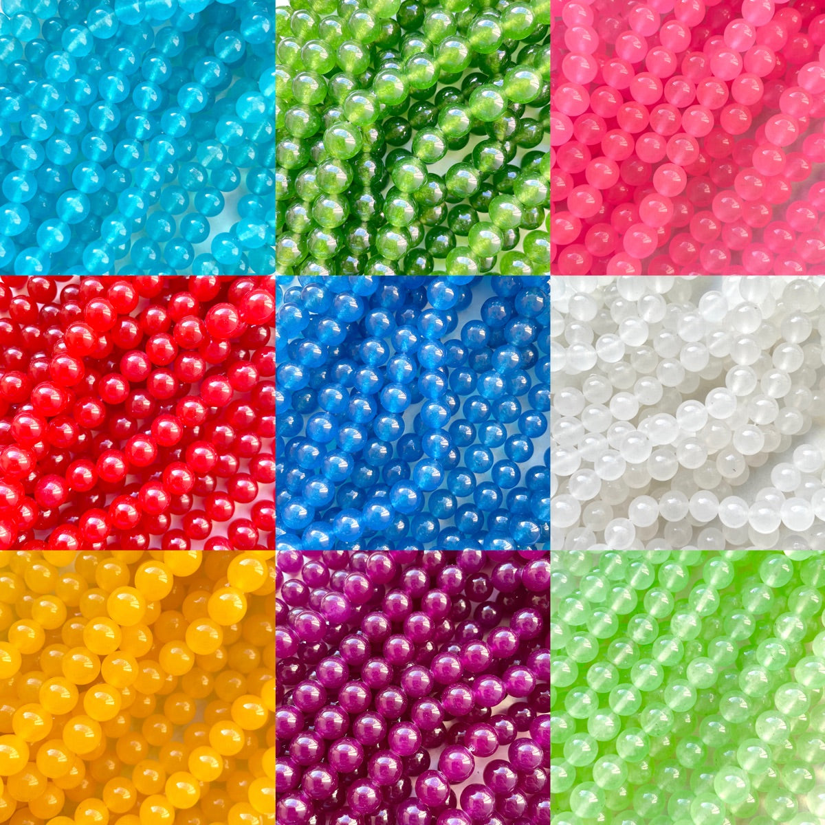 2 Strands/lot 10mm Colorful Candy Color Jade Stone Round Beads Stone Beads New Beads Arrivals Round Jade Beads Charms Beads Beyond