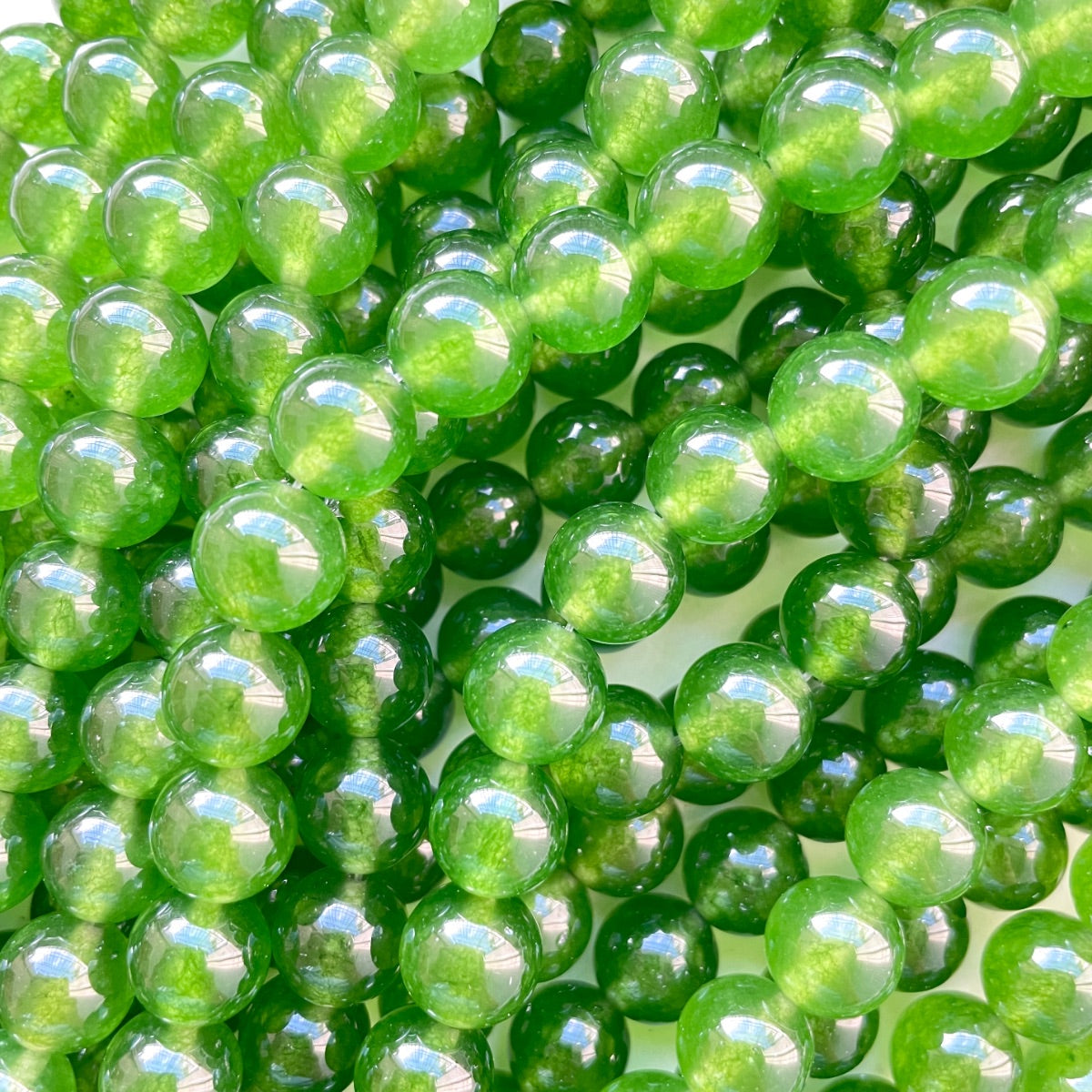 2 Strands/lot 10mm Colorful Candy Color Jade Stone Round Beads Bright Green Stone Beads New Beads Arrivals Round Jade Beads Charms Beads Beyond