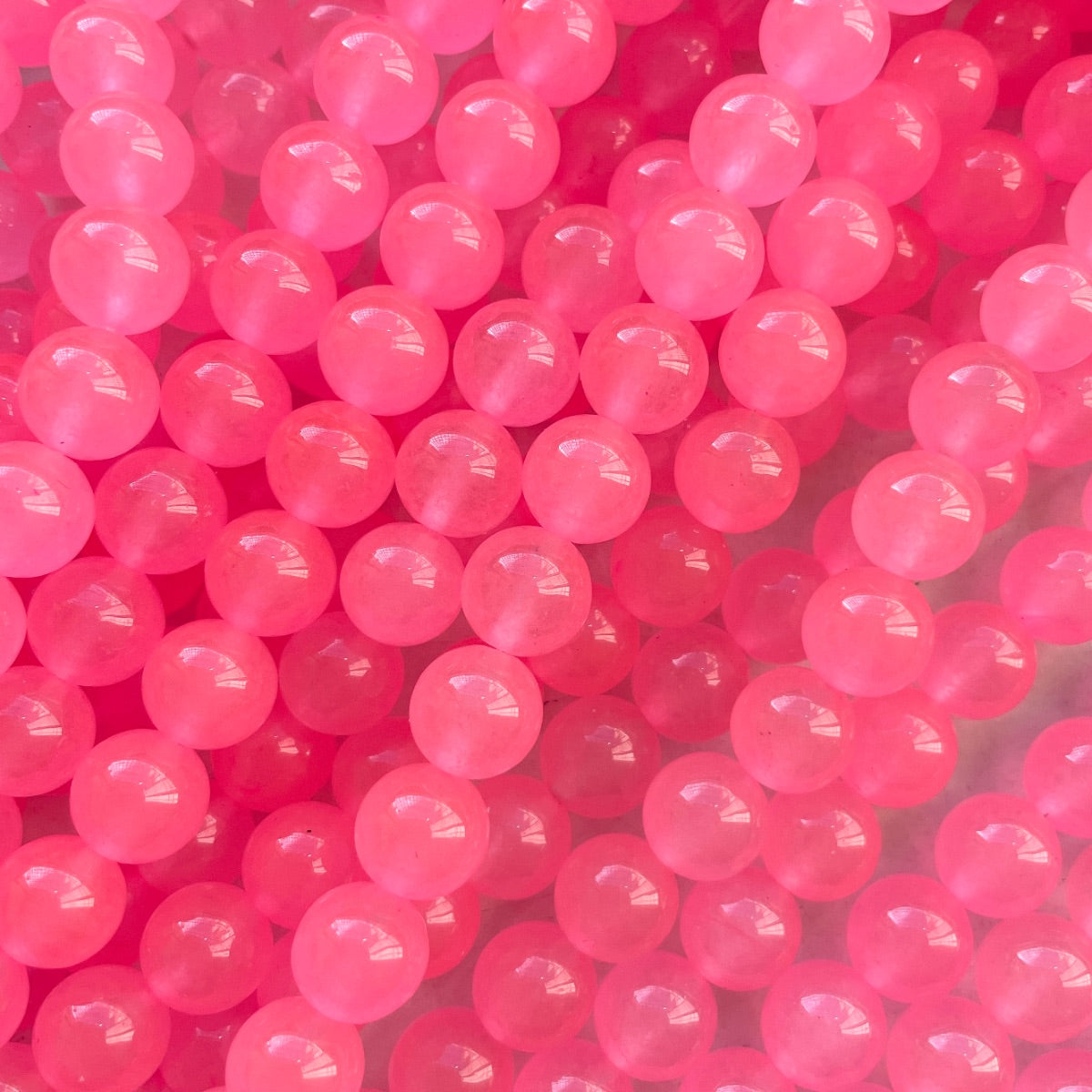 2 Strands/lot 10mm Colorful Candy Color Jade Stone Round Beads Pink Stone Beads New Beads Arrivals Round Jade Beads Charms Beads Beyond
