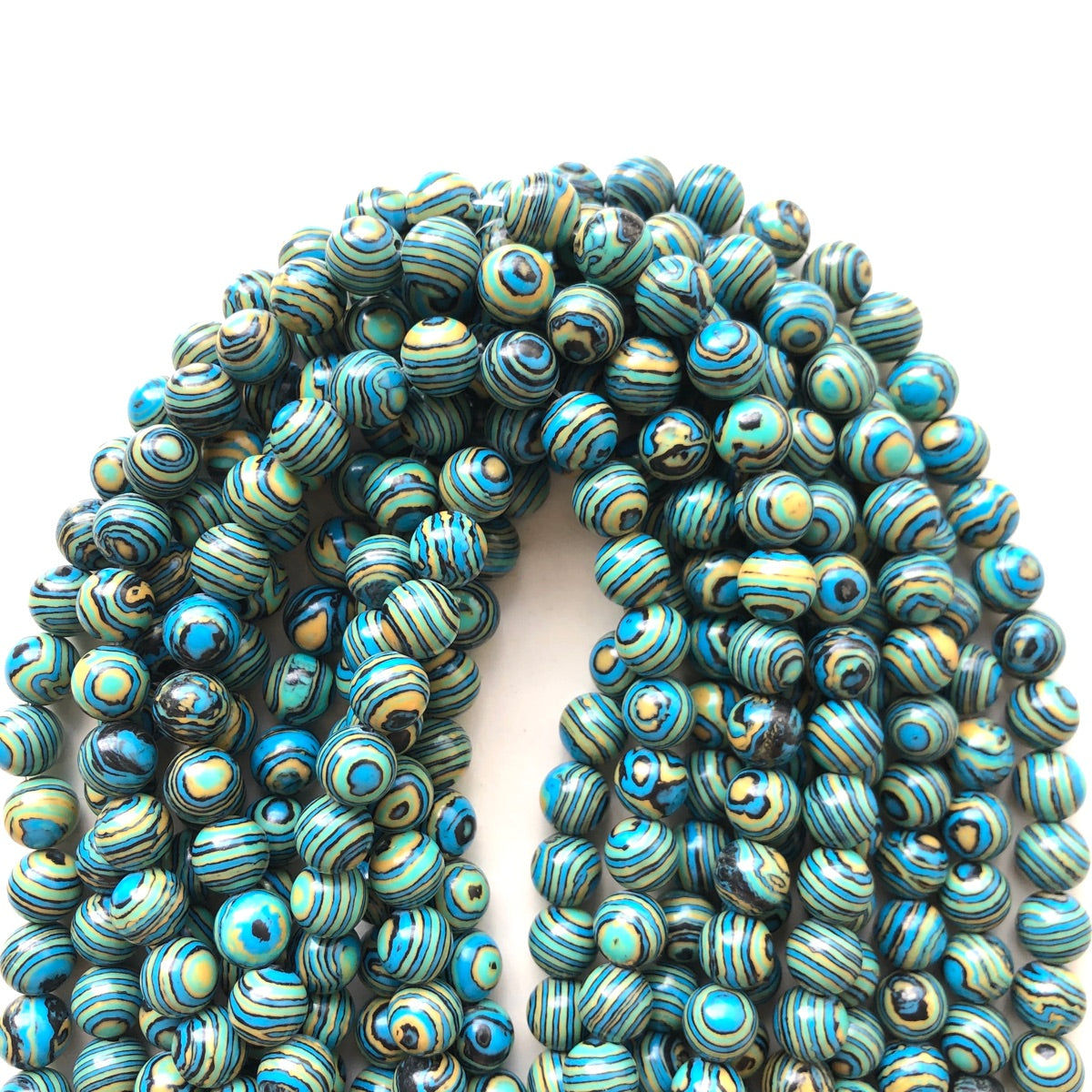 2 Strands/lot 10mm Colorful Malachite Round Beads-9 Colors Blue Green Stone Beads New Beads Arrivals Other Stone Beads Charms Beads Beyond