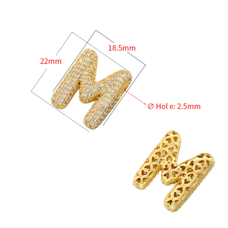 10-26pcs/lot CZ Paved Initial Letter Alphabet Charms-Gold, Silver CZ Paved Charms Initials & Numbers New Charms Arrivals Charms Beads Beyond
