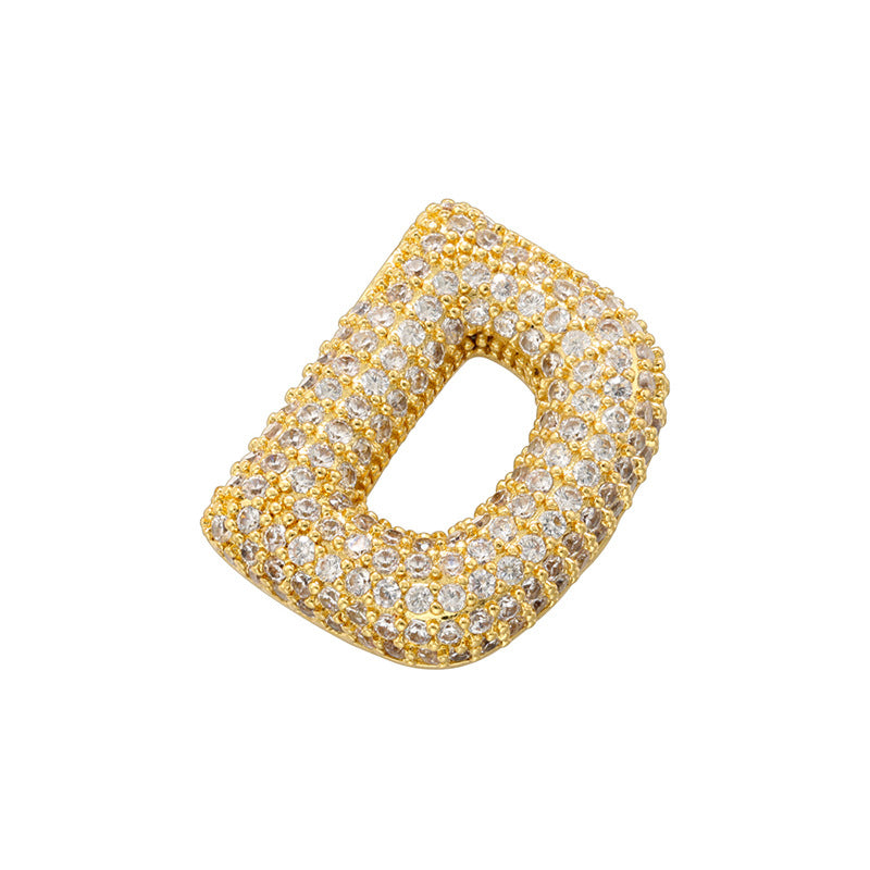 10-26pcs/lot CZ Paved Initial Letter Alphabet Charms-Gold, Silver CZ Paved Charms Initials & Numbers New Charms Arrivals Charms Beads Beyond