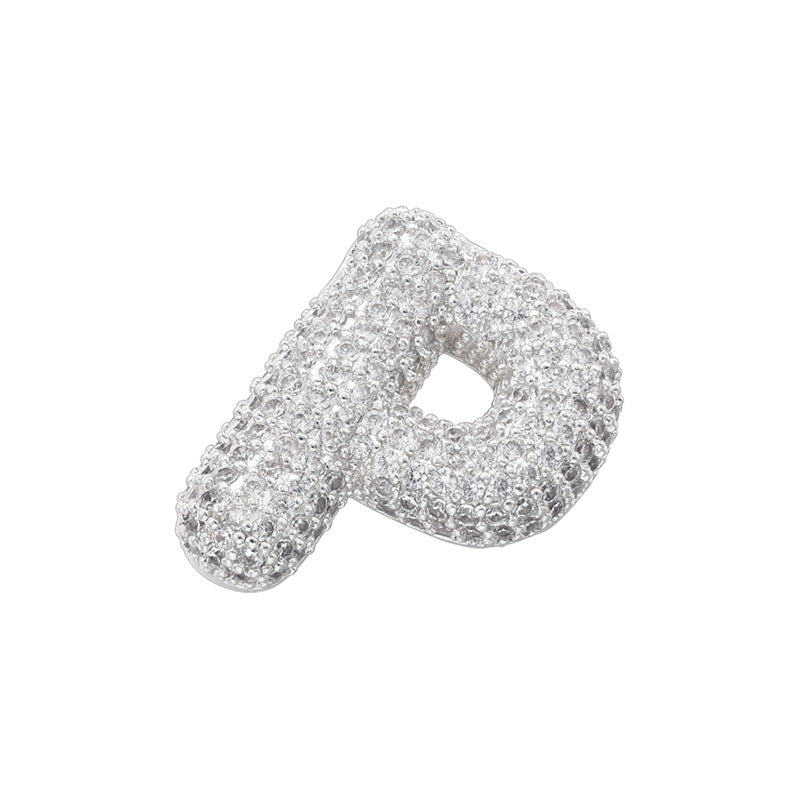 10-26pcs/lot CZ Paved Initial Letter Alphabet Charms-Gold, Silver CZ Paved Charms Initials & Numbers New Charms Arrivals Charms Beads Beyond