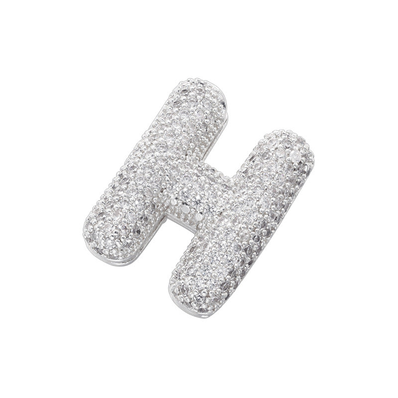 10-26pcs/lot CZ Paved Initial Letter Alphabet Charms-Gold, Silver CZ Paved Charms Initials & Numbers New Charms Arrivals Charms Beads Beyond
