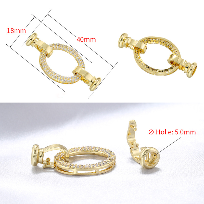 5pcs/lot CZ Paved Clasps Connector for Bracelets & Necklaces Making Accessories Charms Beads Beyond
