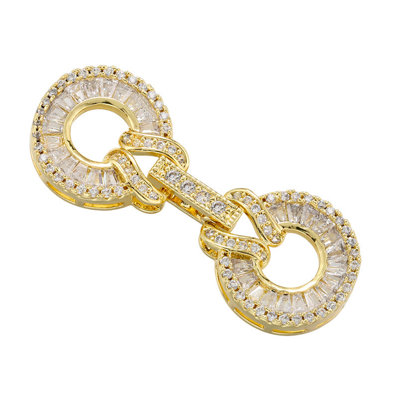 5pcs/lot CZ Paved Clasps Connector for Bracelets & Necklaces Making Style 2 Gold Accessories Charms Beads Beyond