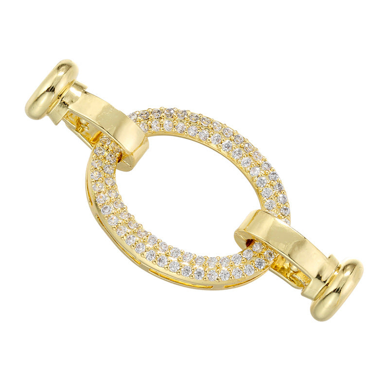 5pcs/lot CZ Paved Clasps Connector for Bracelets & Necklaces Making Style 3 Gold Accessories Charms Beads Beyond