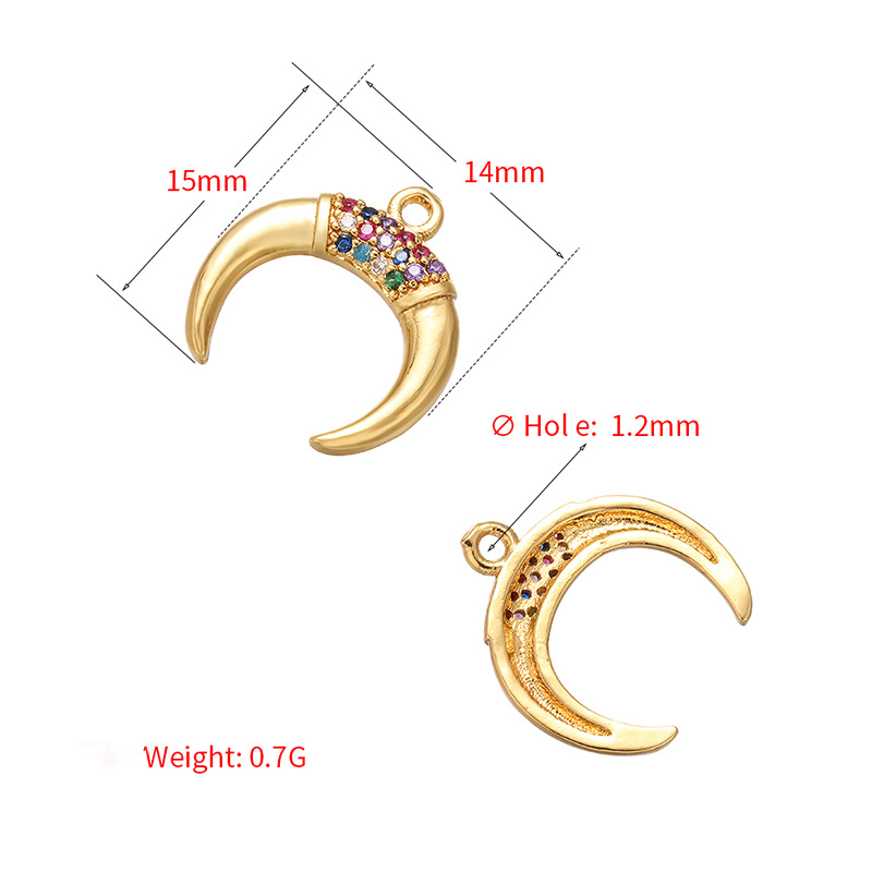20pcs/lot Multicolor CZ Paved Rainbow and Moon Mix Charms Set CZ Paved Charms Colorful Zirconia Sun Moon Stars Charms Beads Beyond