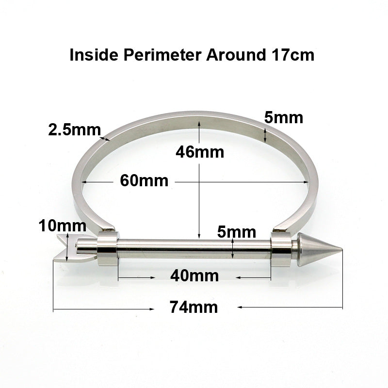 5pcs/lot Stainless Steel Crew Arrow Bangle for Women Women Bracelets Charms Beads Beyond