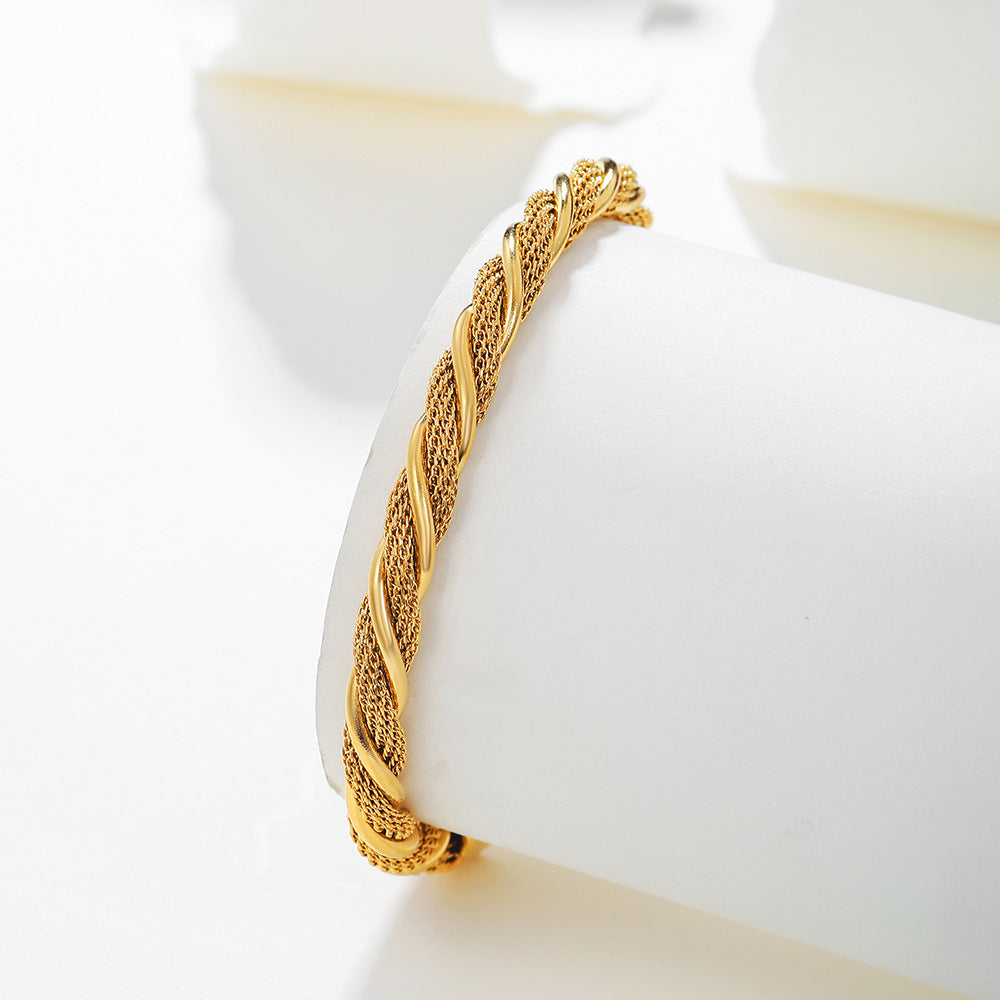 5pcs/lot Stainless Steel Twist Bangle for Women & Men Women & Men Bracelets Charms Beads Beyond
