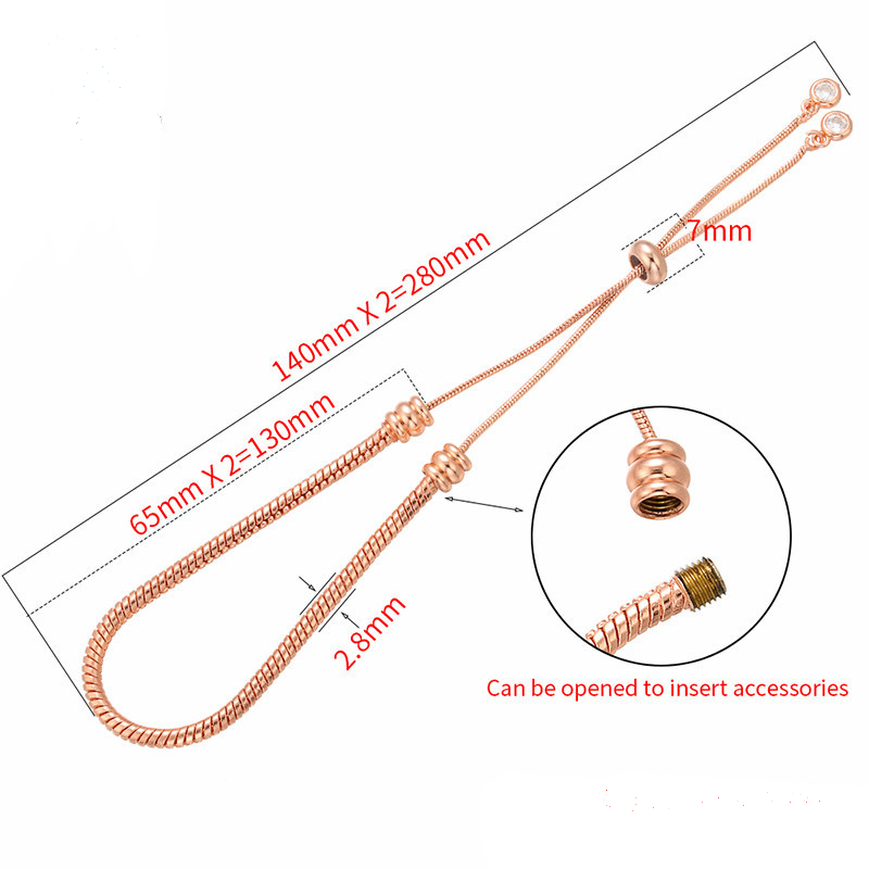 5pcs/lot Gold Plated Adjustable Bracelet Women Bracelets Charms Beads Beyond