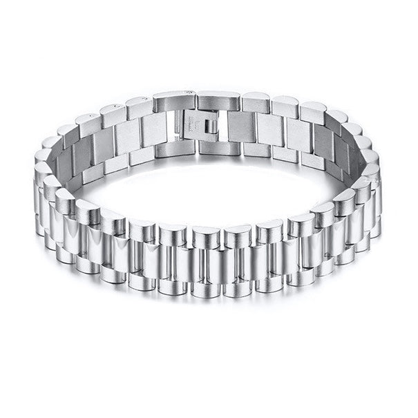 5pcs/lot Stainless Steel Watch Band Bracelet for Men Men Bracelets Charms Beads Beyond