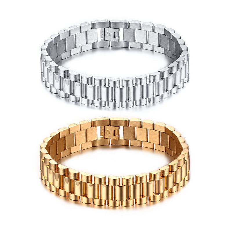5pcs/lot Stainless Steel Watch Band Bracelet for Men Men Bracelets Charms Beads Beyond
