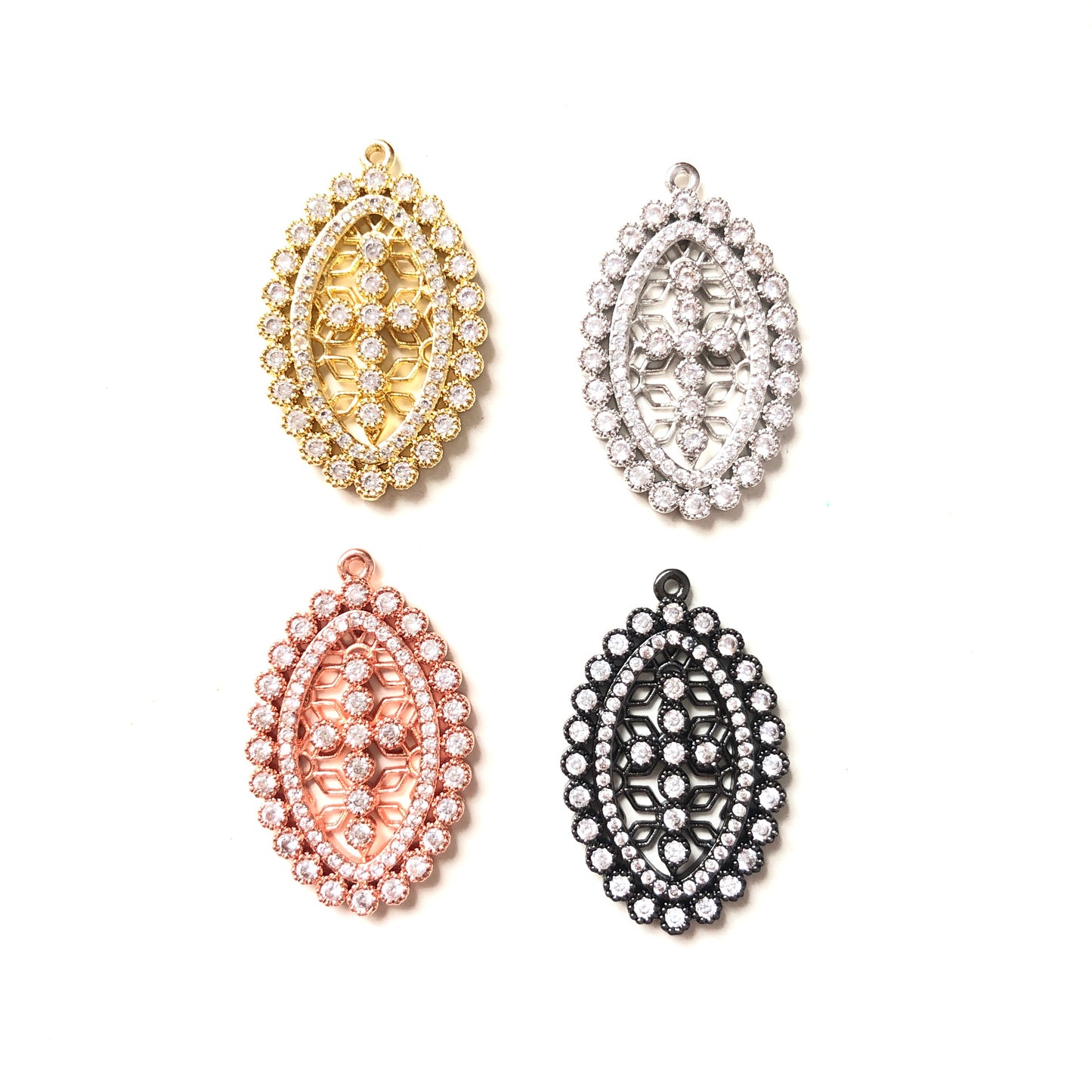 5-10pcs/lot 31*19mm CZ Paved Big Size Cross Charms CZ Paved Charms Crosses Large Sizes Charms Beads Beyond