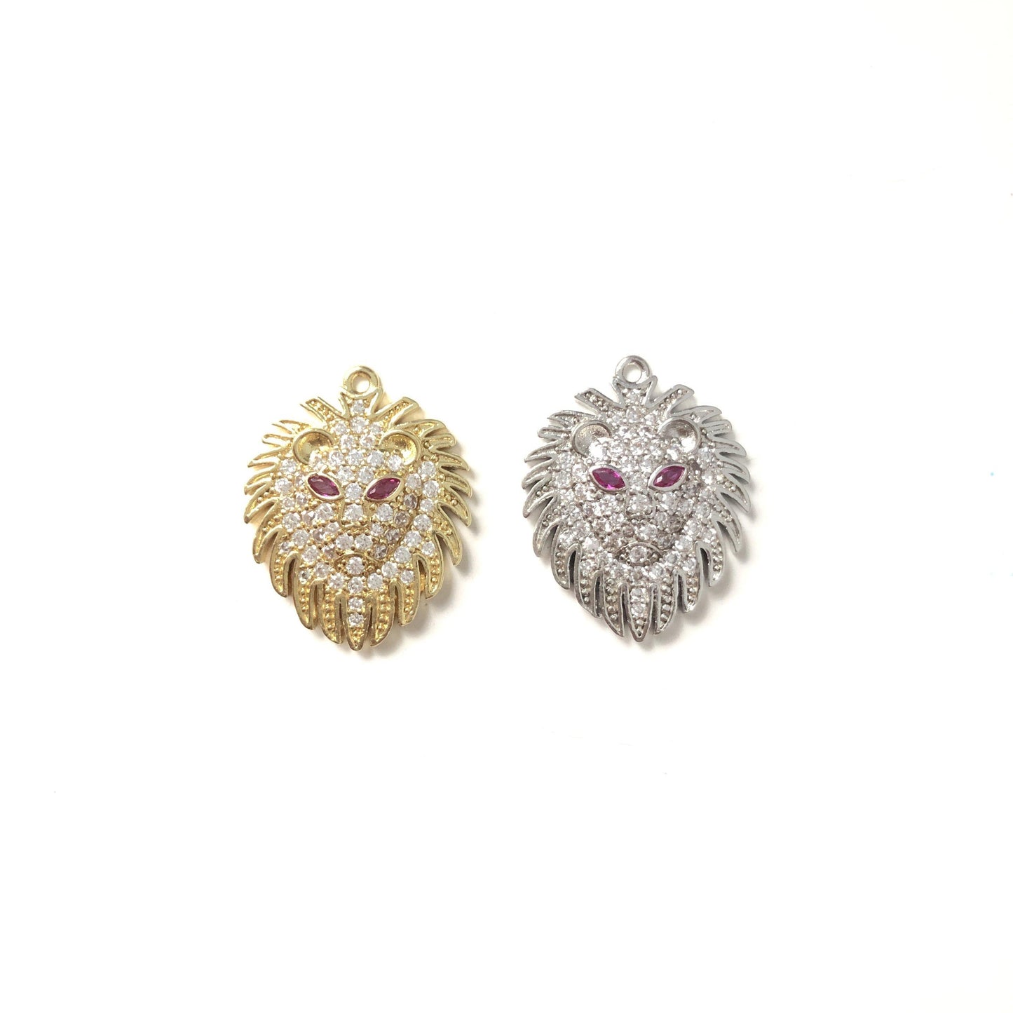 10pcs/lot CZ Paved Lion Charms Mix Small Lion-10pcs CZ Paved Charms Animals & Insects Charms Beads Beyond