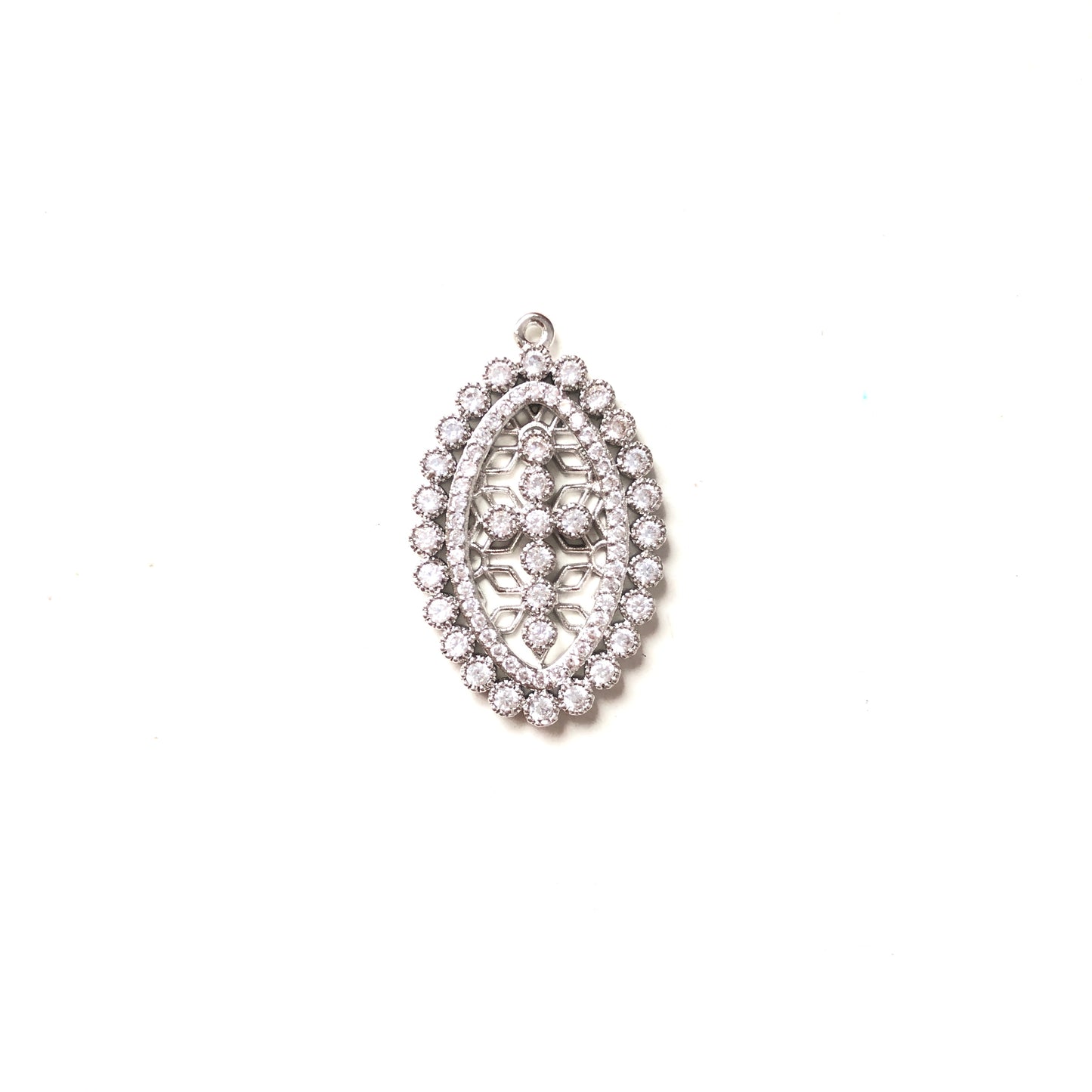 5-10pcs/lot 31*19mm CZ Paved Big Size Cross Charms Silver CZ Paved Charms Crosses Large Sizes Charms Beads Beyond