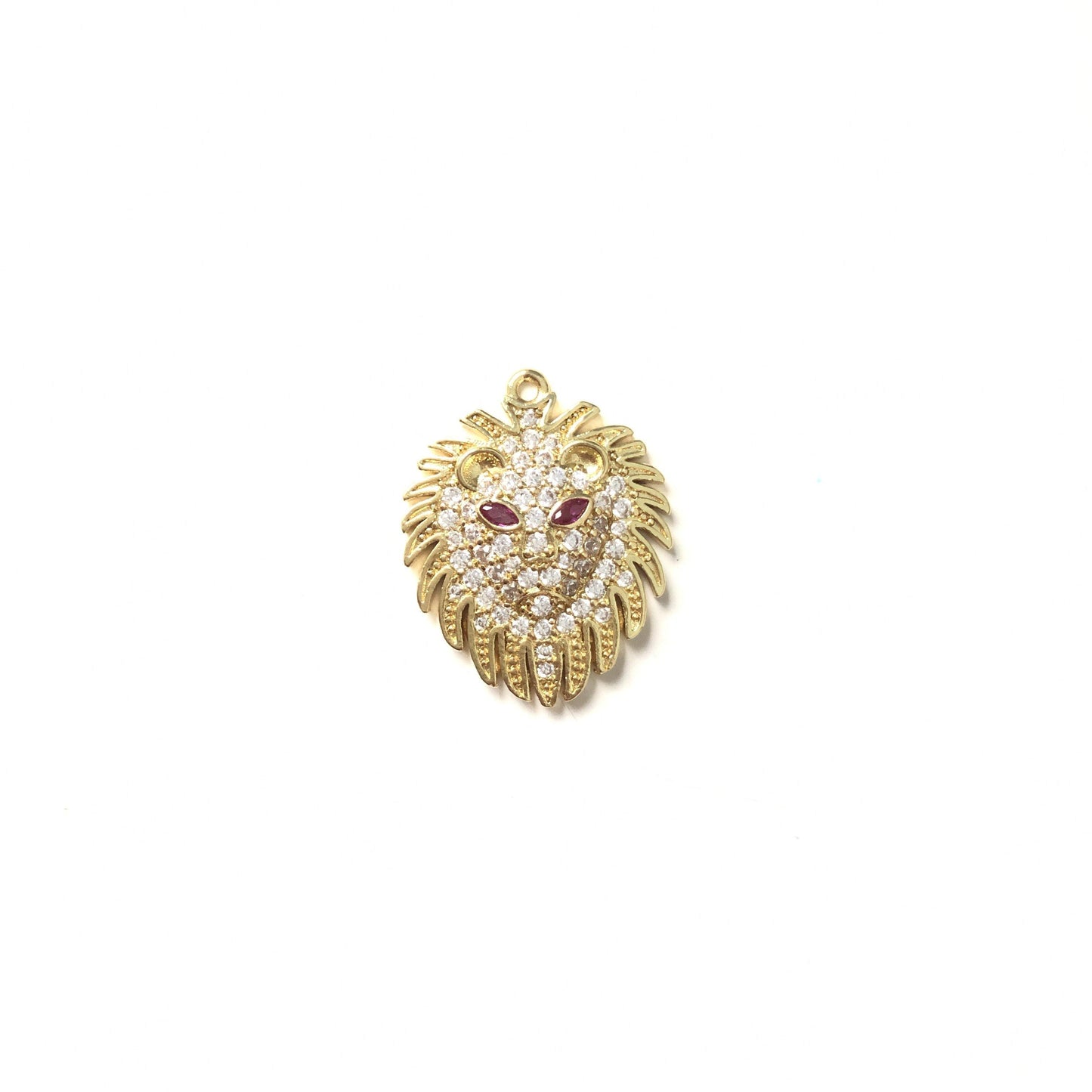 10pcs/lot CZ Paved Lion Charms Small Gold Lion-10pcs CZ Paved Charms Animals & Insects Charms Beads Beyond