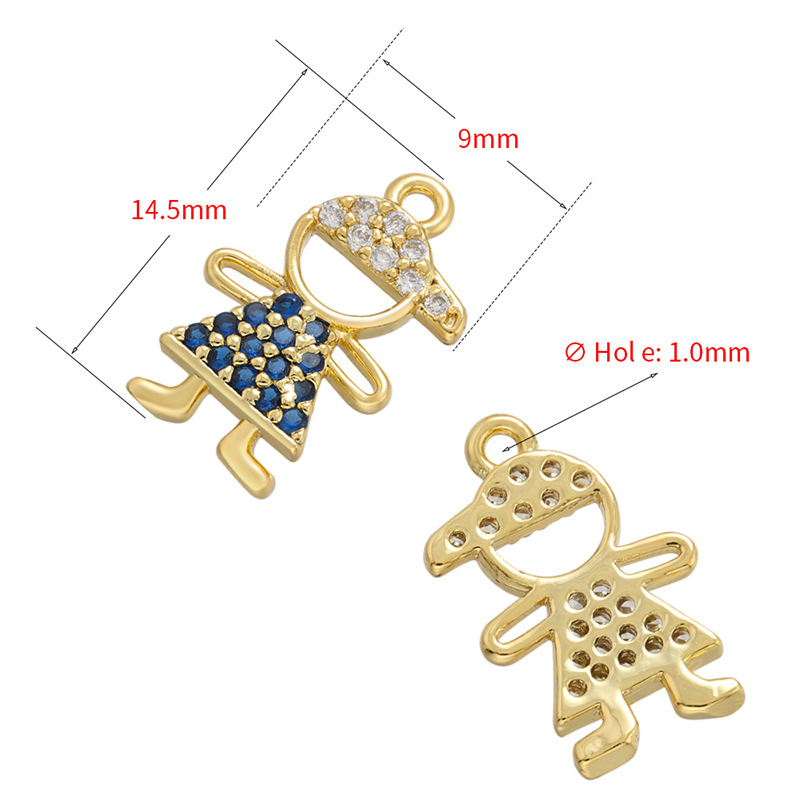 10pcs/lot 14.5*9mm Small Size CZ Pave Cute Girls Boys Charms CZ Paved Charms Small Sizes Charms Beads Beyond