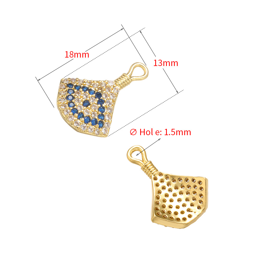 10pcs/lot 18*13mm Multicolor CZ Paved Evil Eye Charms CZ Paved Charms Colorful Zirconia Evil Eyes Charms Beads Beyond