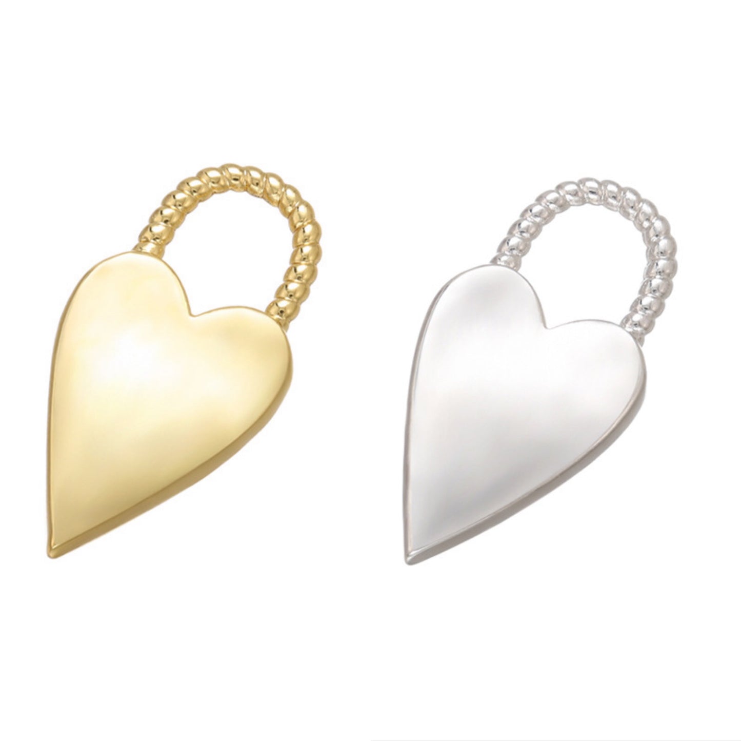 10pcs/lot 19*10mm Copper Heart Lock Charms Mix Colors CZ Paved Charms Hearts Keys & Locks Charms Beads Beyond