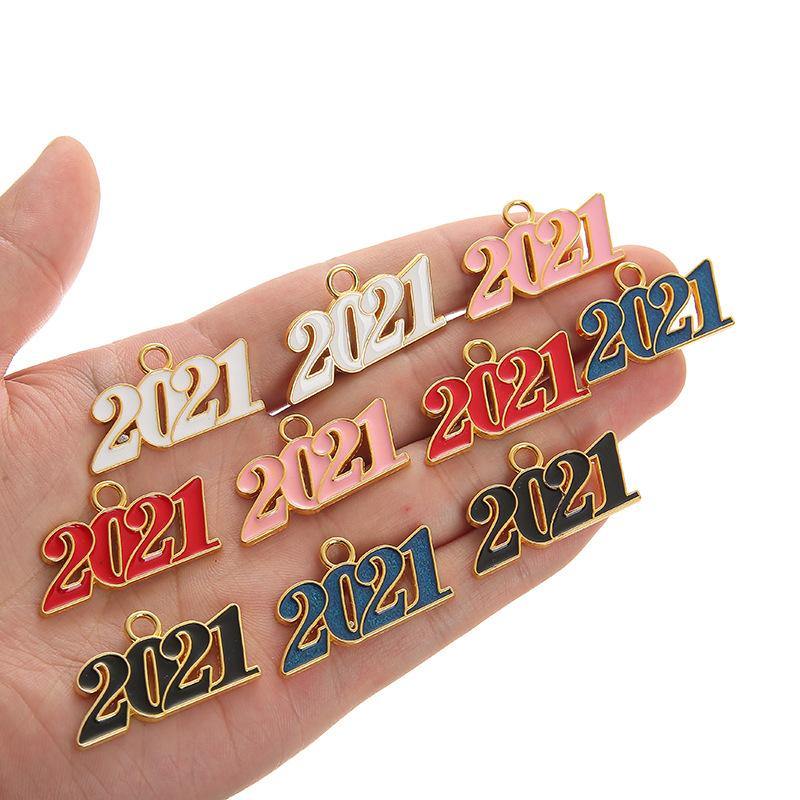 20pcs/lot 36*20mm Year 2021 Alloy Charms Alloy Charms Charms Beads Beyond
