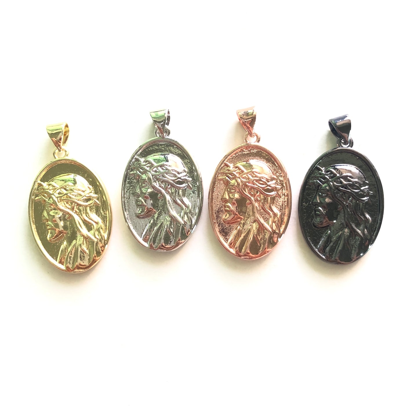 10pcs/lot 31*17mm Jesus Charms CZ Paved Charms Christian Quotes On Sale Symbols Charms Beads Beyond