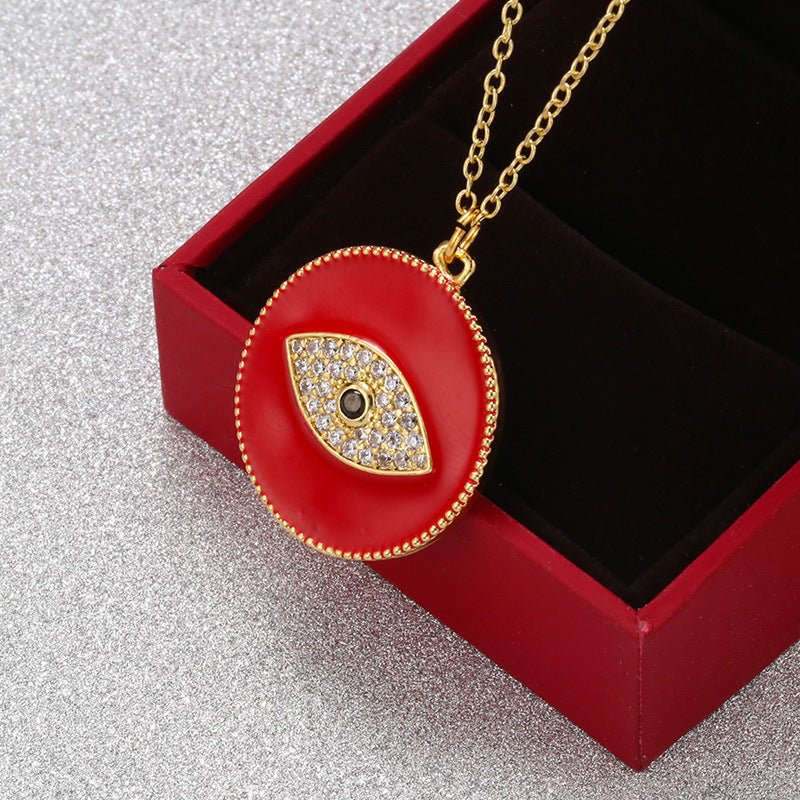 10pcs/lot 27.5*24mm Colorful Enamel CZ Pave Evil Eye Charm Enamel Charms Charms Beads Beyond