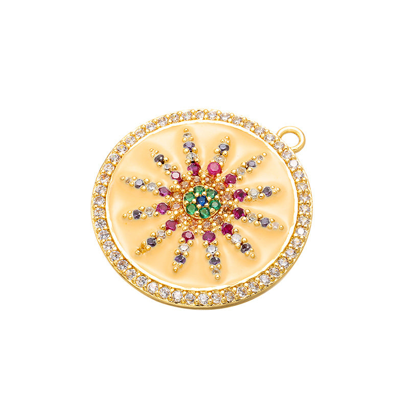10pcs/lot Gold Plated Enamel Evil Eye Snow Arrow Charm Style 3 Enamel Charms Charms Beads Beyond